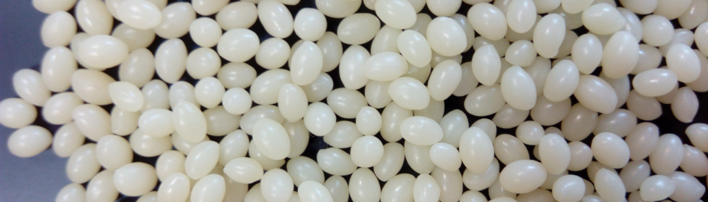 An image of common adhesive chemistries with adhesive beads